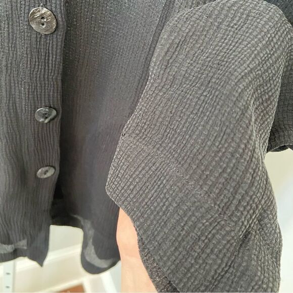 NWT Citron Santa Monica Silk Textured Top size 0X - Picture 6 of 9